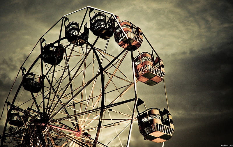 Ferris Wheel of the Past!!!, ferris wheel, carnival, fair, rides, HD wallpaper