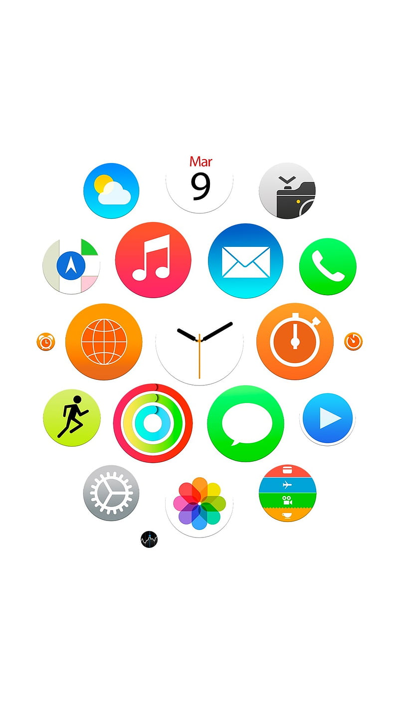iwatch style white, iphone6, HD phone wallpaper
