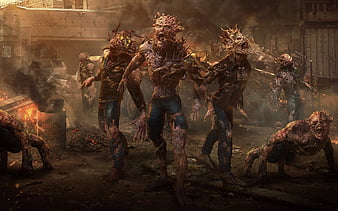 Zombie attack, demons, Monsters, Zombie, HD wallpaper