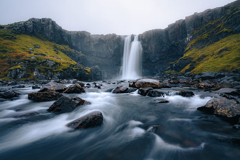 Waterfalls, Seljalandsfoss, Waterfall , Iceland, HD wallpaper