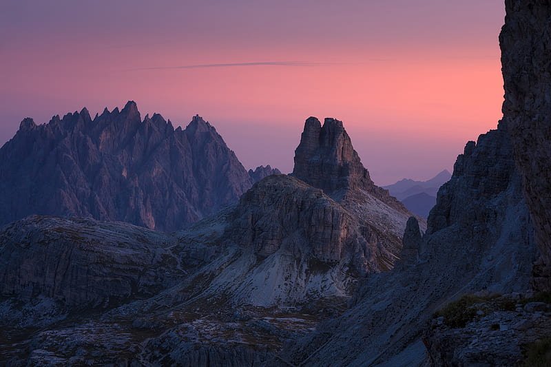 Dolomites Pale Mountains , mountains, nature, behance, HD wallpaper