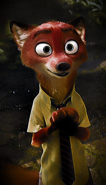 Nick Wilde 2, funny, fox, zootopia, HD phone wallpaper | Peakpx