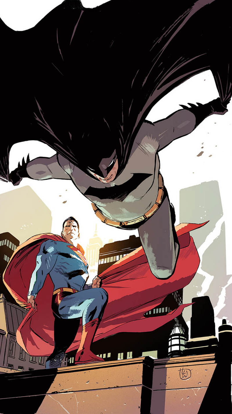 Batman V Superman Bruce Wayne Clark Kent Dc Comics Drawing Gotham City Hd Phone Wallpaper 4000