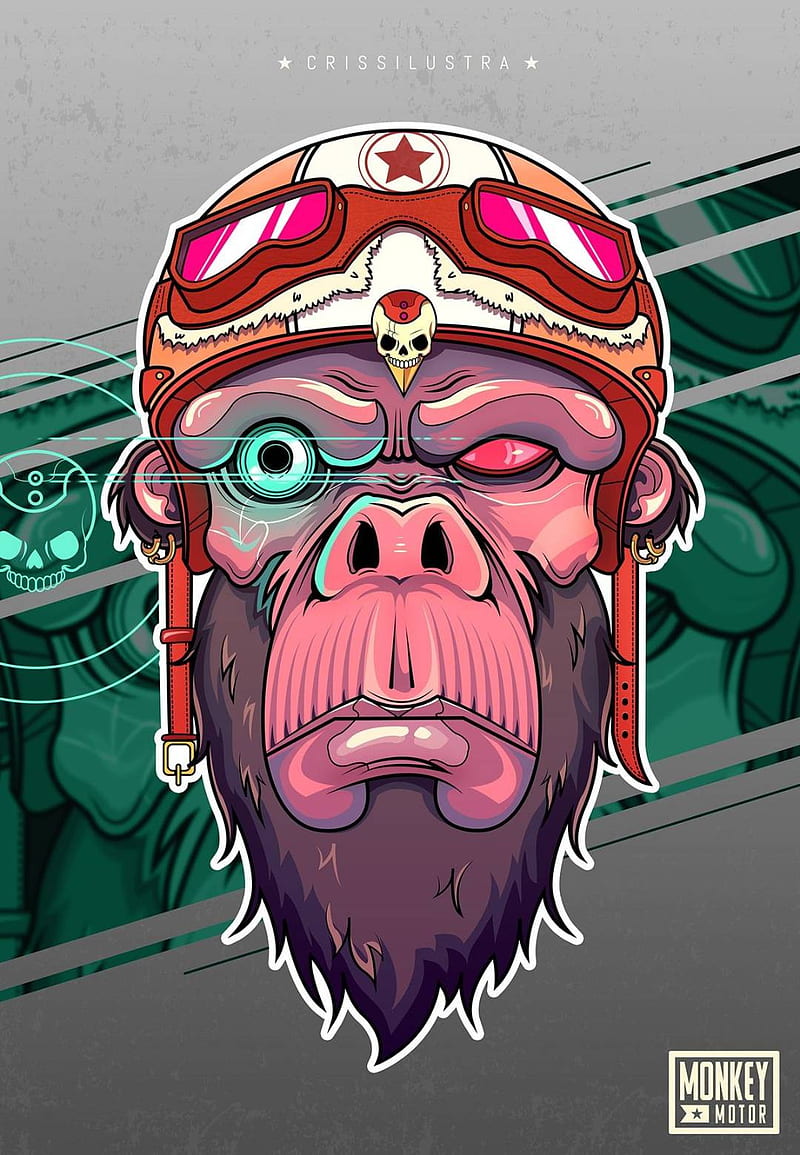Cyber monkey, HD phone wallpaper | Peakpx