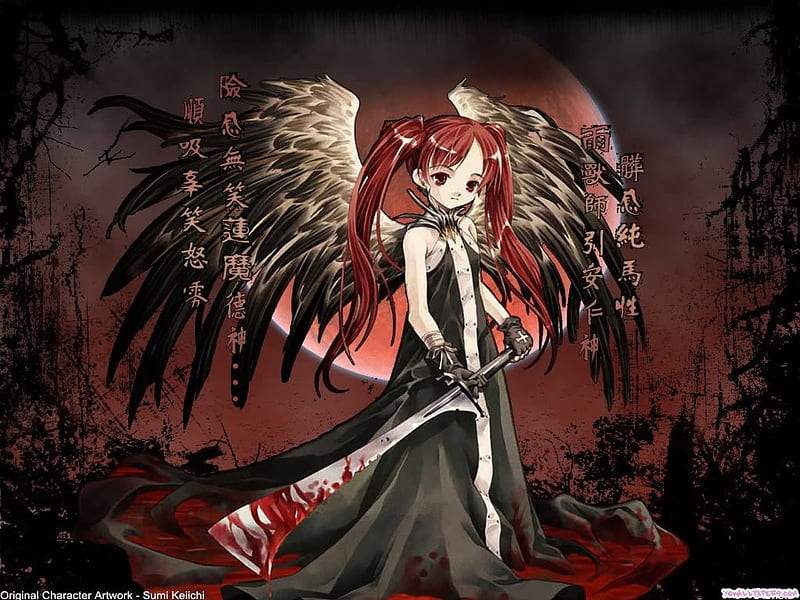 bloody anime angel