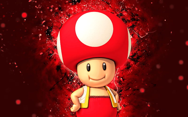mario red toad