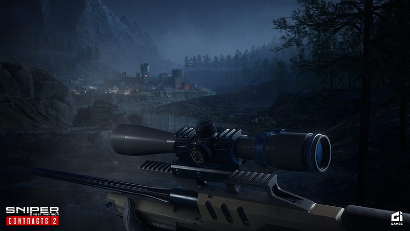 Sniper Dark Background Sniper Ghost Warrior Contracts 2, HD wallpaper