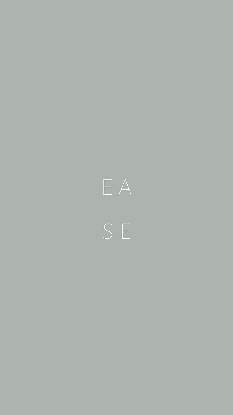 ease, minimalism, word, letters, inscription, HD phone wallpaper