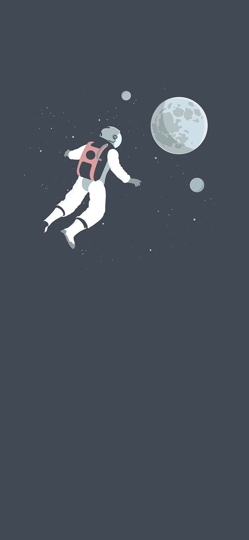 astronaut, simple background, simple, planet, space, HD phone wallpaper