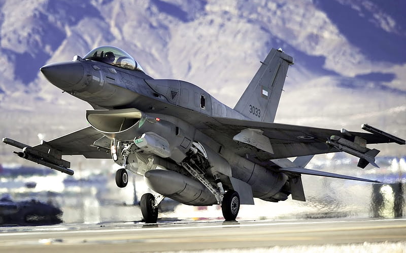 General Dynamics F-16 Fighting Falcon, F-16, United Arab Emirates Air Force, UAEAF, F-16E, UAE, fighter, HD wallpaper