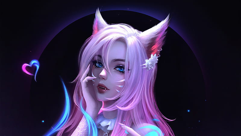 9. Ahri and girl with blue hair - Fanfiction.net - wide 6