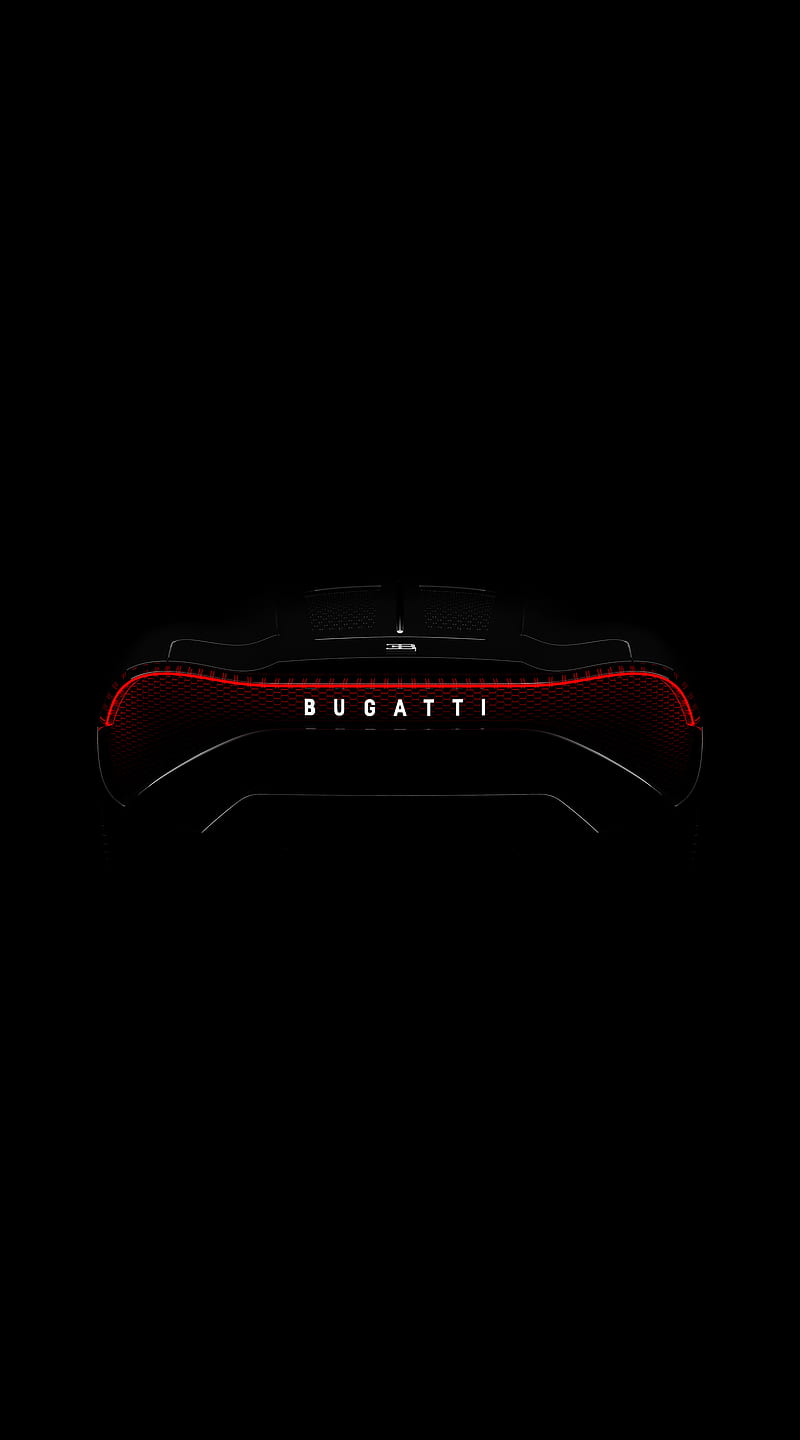 Bugatti, black, logo, HD phone wallpaper