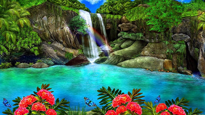 Nature Lagoon HD Wallpaper