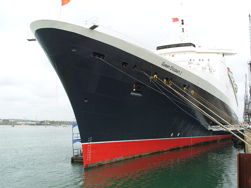 QE2 Southampton before leaving for ever!, 2008, qe2, southampton, HD wallpaper