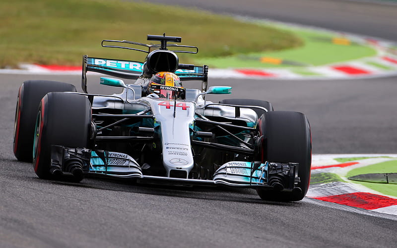 Lewis Hamilton, raceway, F1, Mercedes AMG F1 Team Formula 1, W08 Hybrid, HD wallpaper