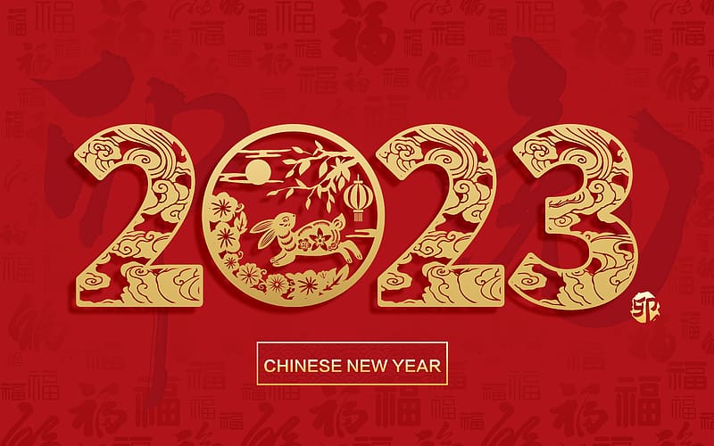 Chinese Year 2023 Spring Festival Year of the Rabbit, HD wallpaper
