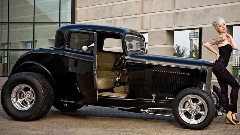 Hot Rod Ford Coupe, carros, hot rod, model, ford, HD wallpaper