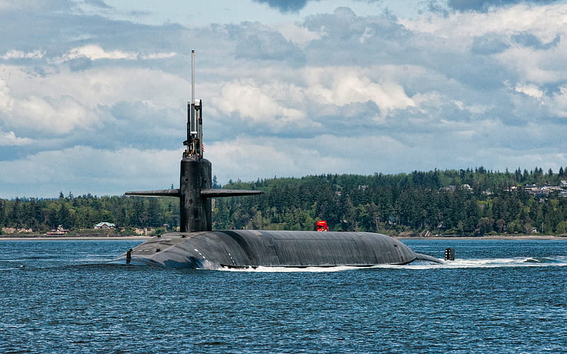 USS Alabama, SSBN-731 american attack submarine, United States Navy, US army, submarines, US Navy, Ohio-class, HD wallpaper
