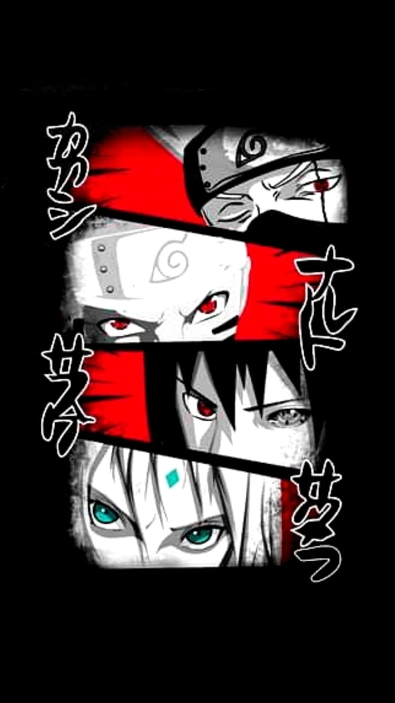 Naruto Team 7, art, mouth, HD phone wallpaper