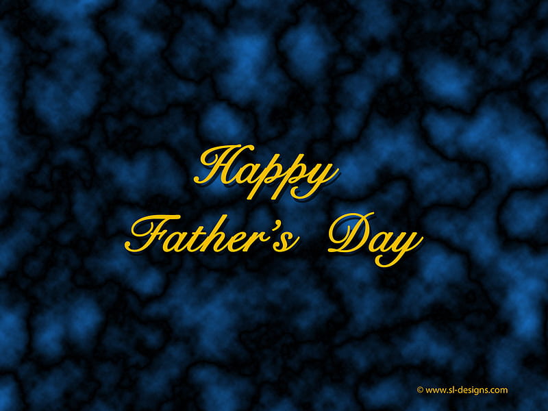 FATHERS DAY, dad, gold, blue, HD wallpaper