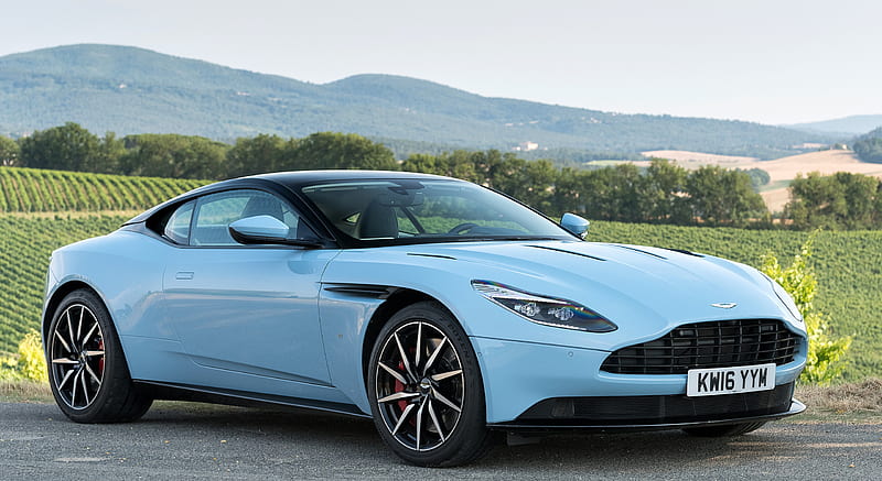 2017 Aston Martin DB11 (Color: Frosted Glass Blue; Location: Siena, Italy) - Front Three-Quarter , car, HD wallpaper