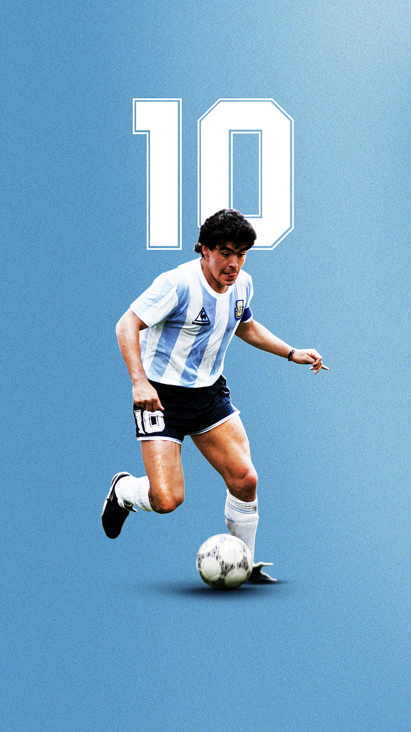 Maradona 10, el, football, HD phone wallpaper
