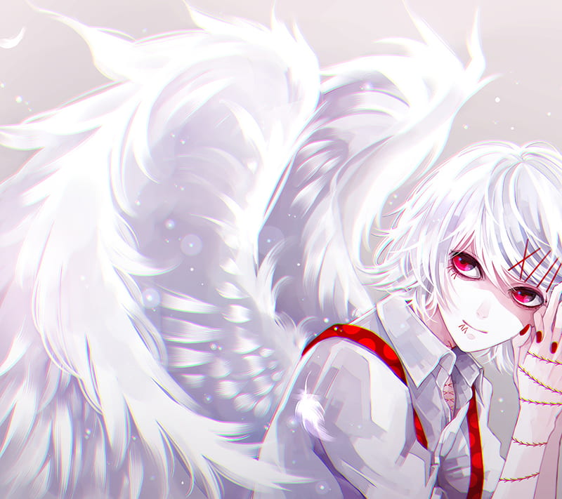 Juuzou Suzuya, angel, anime, HD wallpaper