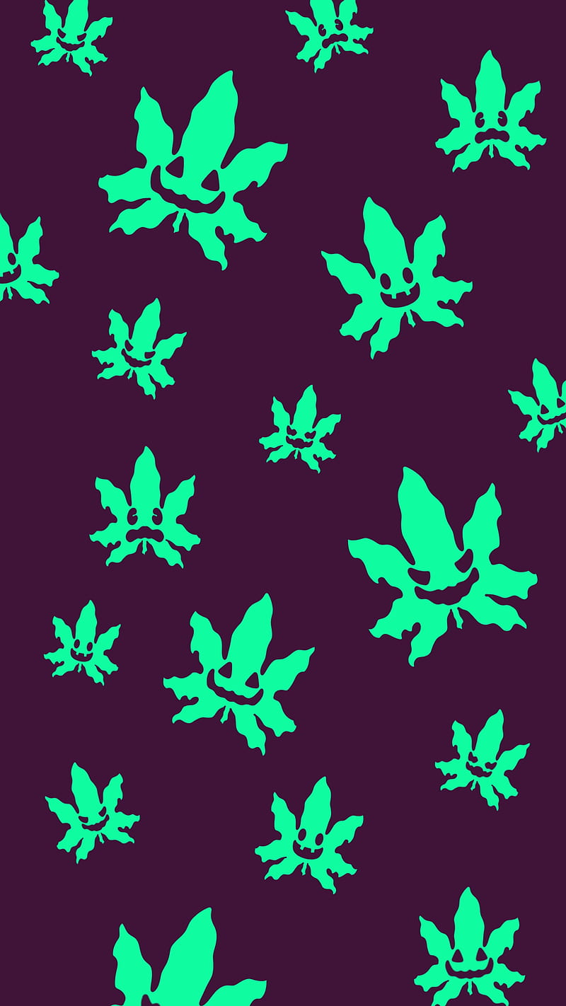Halloweed violet, Halloweed, plant, pumpkin, scary, smoke, violet, zio-rapa, HD phone wallpaper