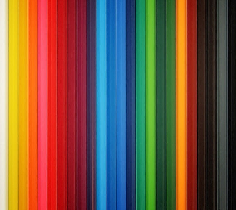 Colorful pencils, colors, cool, nice, rainbow, HD wallpaper