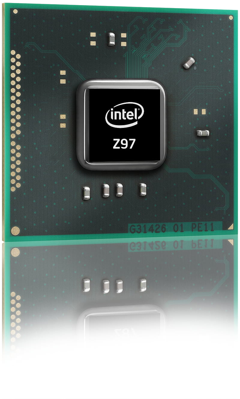 intel Z97 processor, logo, HD phone wallpaper