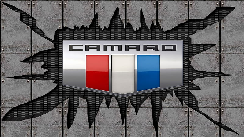 Camaro modern badge logo cracked steel, Camaro logo, Antique Chevrolet Camaro Cars, Chevrolet Camaro Cars, Camaro, Chevrolet, Chevrolet Camaro, Chevrolet Camaro , Chevrolet Camaro Background, HD wallpaper