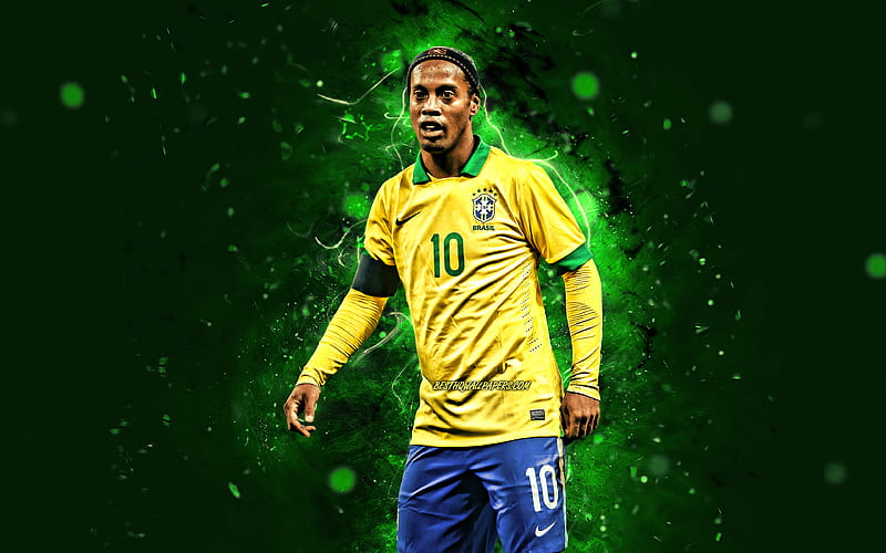 Download Ronaldinho In Action During The Football Match Wallpaper   Wallpaperscom