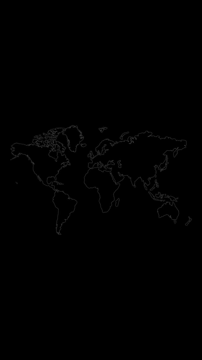 AMOLED WORLD, 929, black, map, minimal, plain, pure, HD phone wallpaper |  Peakpx