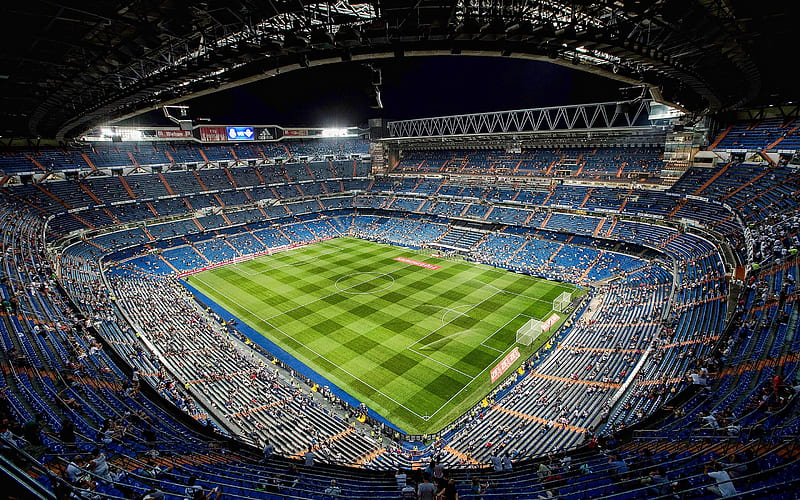 Santiago Bernabeu Stadium, Football, Estadio, Sport, santiago bernabeu, Real Madrid, HD wallpaper