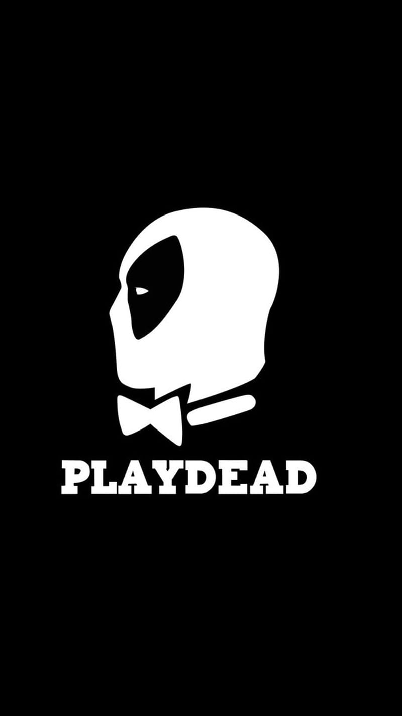 Playdead, black, character, dead, humor, movie, play, pool, white, HD phone wallpaper