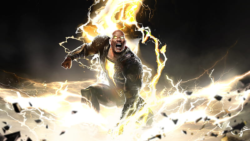 DC Dwayne Johnson as Black Adam, HD wallpaper