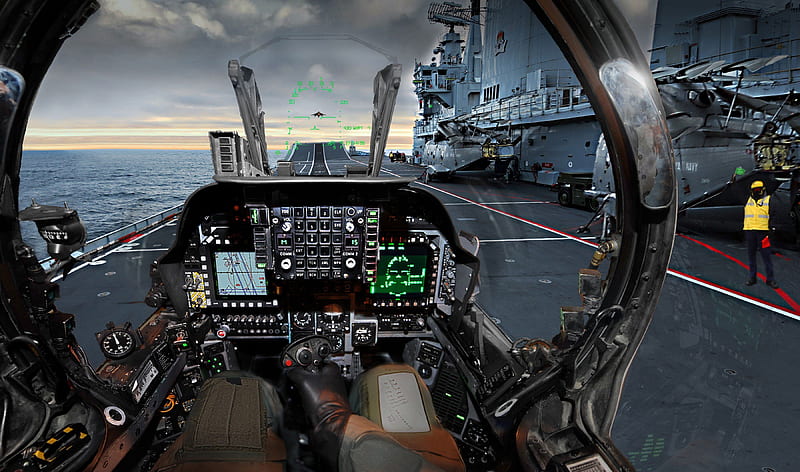 Harrier, Royal Navy, Cockpit, Helicopters / and Mobile &, HD wallpaper