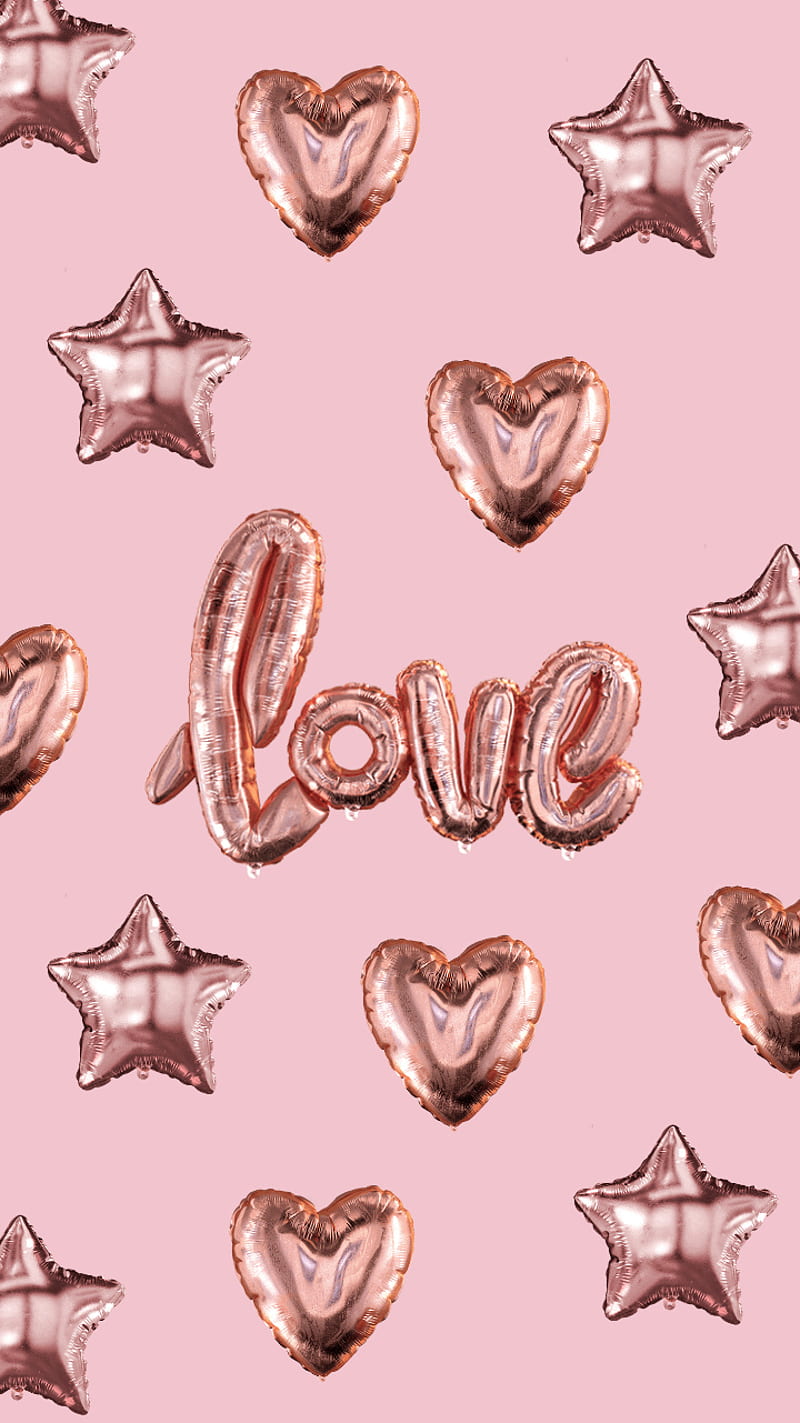 Premium Vector  Vector seamless pattern with hearts of rose gold and  black