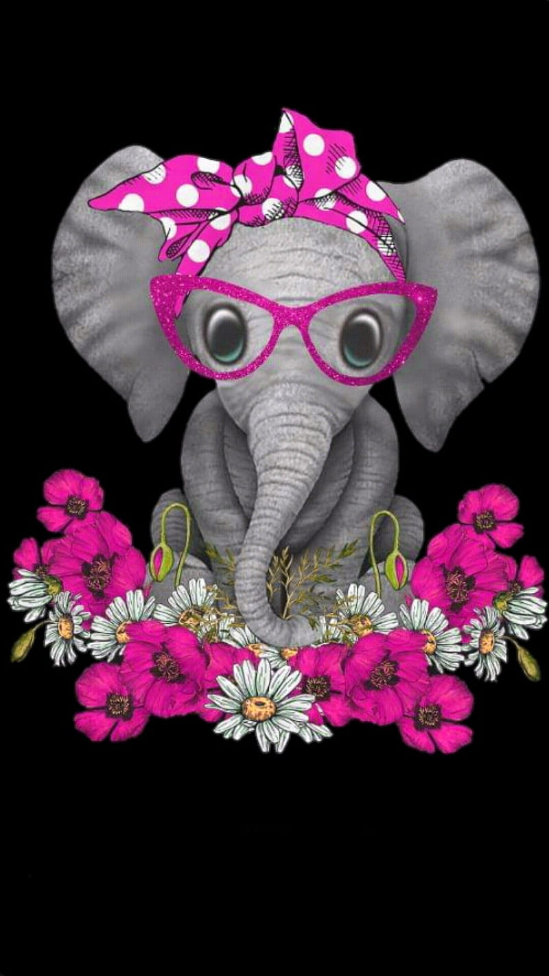Michelle Hess On Elle E Phant. Elephant Clip Art, Elephant Artwork, Elephant, Girly Elephant, HD phone wallpaper