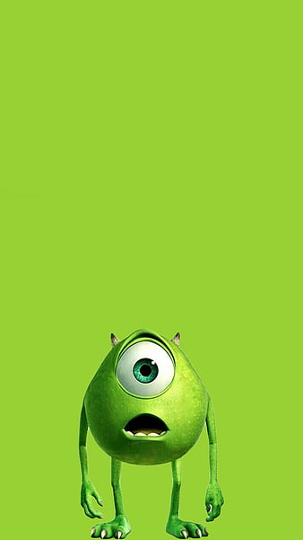 Mike, adorable, cute, green, inc, lime, meme, monster, one, wasowski, HD mobile wallpaper