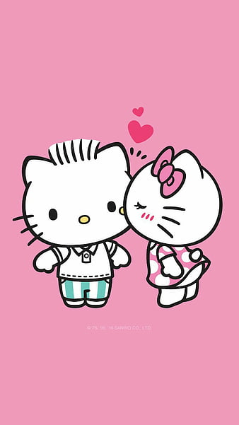Hello kitty, hello kitty, love, pink, HD phone wallpaper