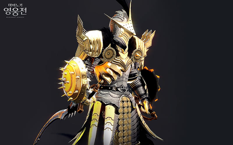 Vindictus Episode 9 (Lann), armor, gold, vindictus, nexon, knight, HD wallpaper