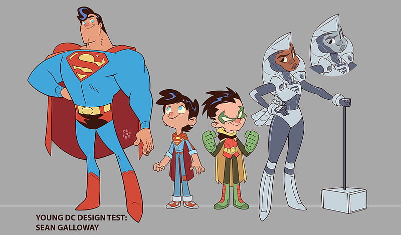 Superman, Superman Family Animated Series, Boy, Concept Art, Damian Wayne,  Jon Kent, HD wallpaper | Peakpx