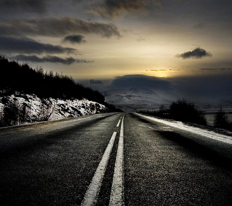 Dark Road, awesome, cool, nature, nice, night, sky, view, HD wallpaper |  Peakpx