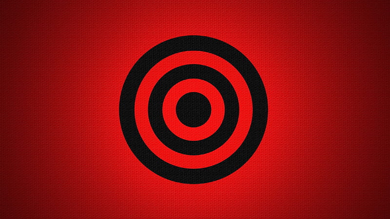 Target Scope With Red Background Target, HD wallpaper