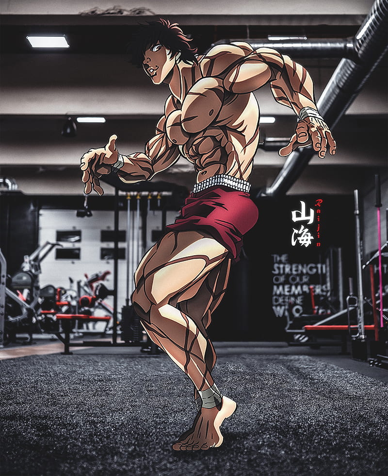 Baki Hanma, Animeedits, Gym, Animexreality, HD phone wallpaper