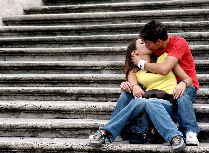 Couple, hug, romance, kiss, love, HD wallpaper | Peakpx