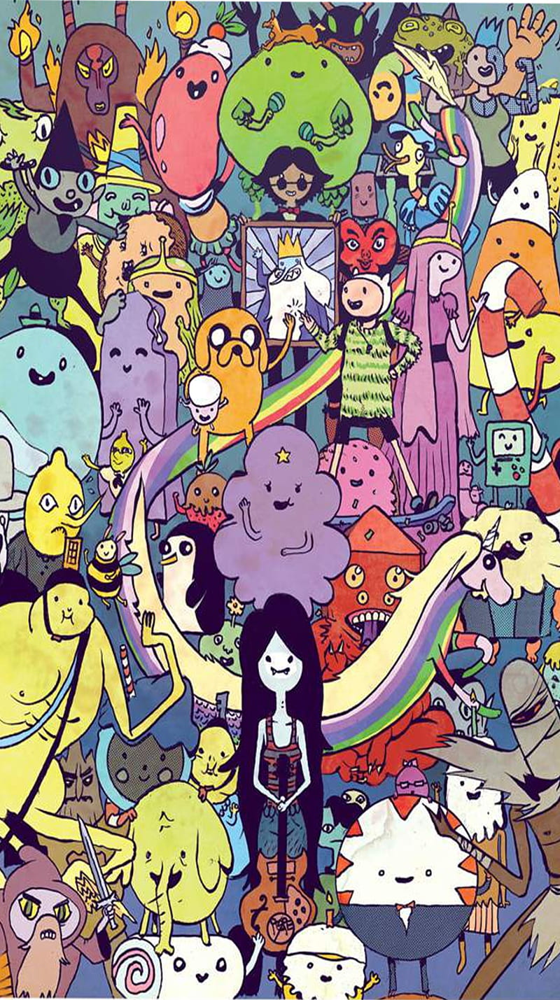 Adventure Time, abstract, adventure, aventura, finn, hora, hora de aventura, jake, marceline, time, HD phone wallpaper