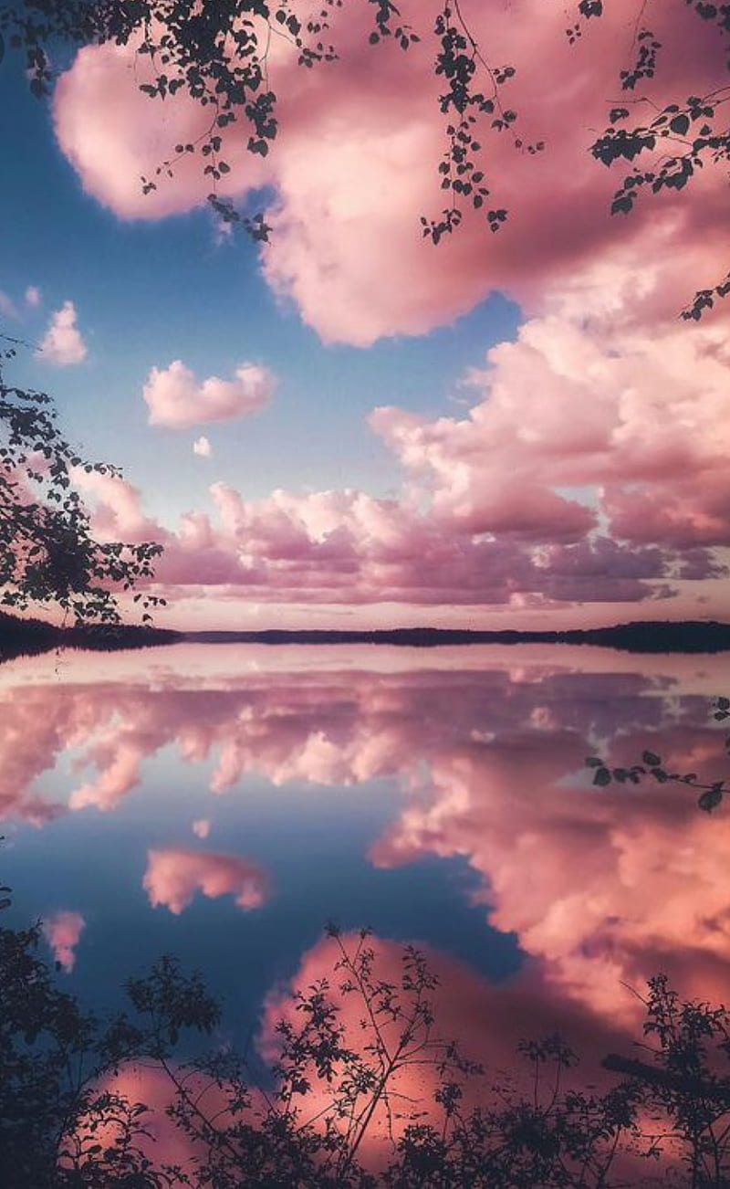 Pink clouds, pretty, sky, HD phone wallpaper | Peakpx
