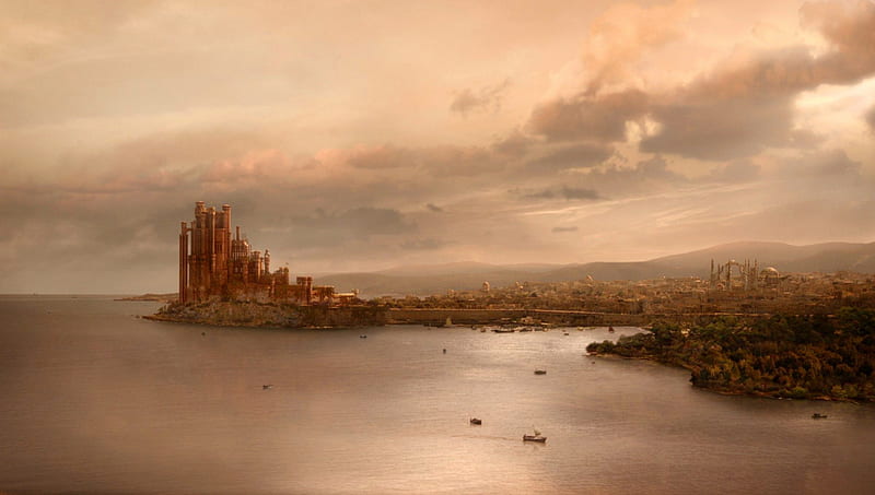 Game of Thrones - King's Landing, pretty, wonderful, stunning, marvellous, westeros, game of thrones, bonito, adorable, woman, show, nice, fantasy, tv show, outstanding, tv series, super, amazing, essos, fantastic, george r r martin, kings landing, a song of ice and fire, hbo, medieval, entertainment, skyphoenixx1, awesome, great, bay, blackwater, HD wallpaper